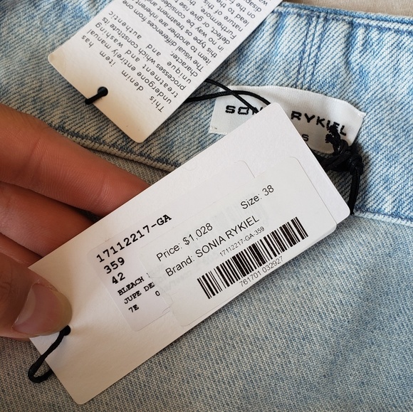 Sonia rykiel Light wash denim skirt with buckle - Picture 4 of 4